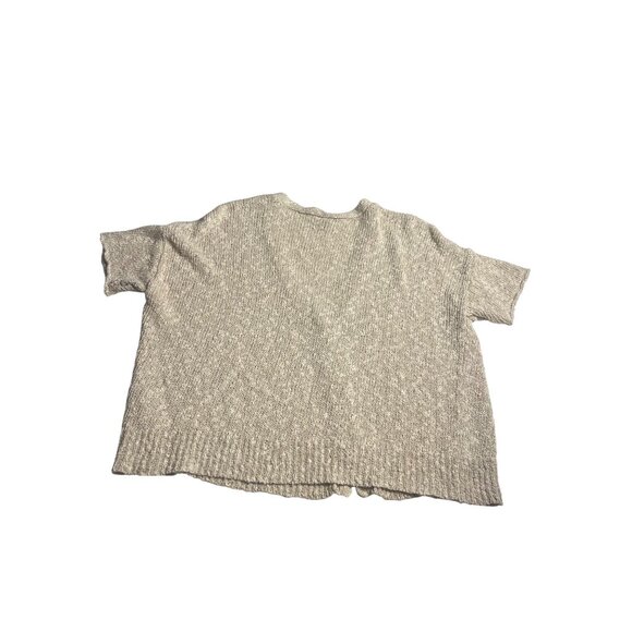 Eileen Fisher Button Front V-Neck Cardigan Sweater Womens XS Linen Blend Knit - Picture 2 of 10